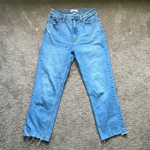 Abercrombie Curve Love Ultra High Rise Ankle Straight Jean (Size 29/8R)